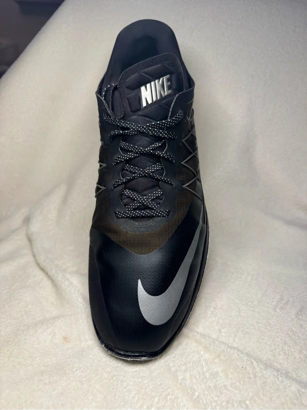 Nike Lunar Control 4 Golf Shoes Mens Size 13 Black Silver 849971-001